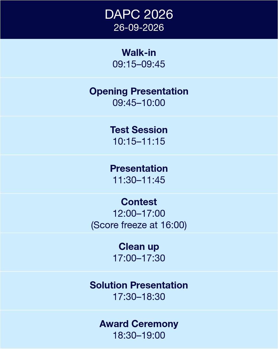 Schedule DAPC 2026